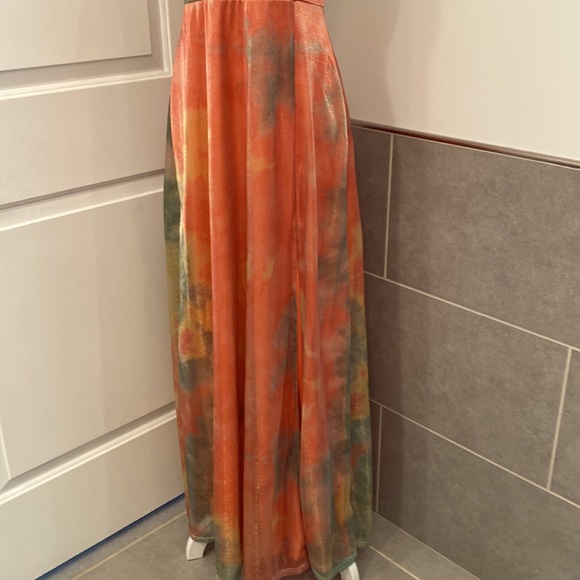 ✨HOST PICK✨Lulus Multicolored Tye-Dye Maxi Dress Gown - Picture 3 of 13
